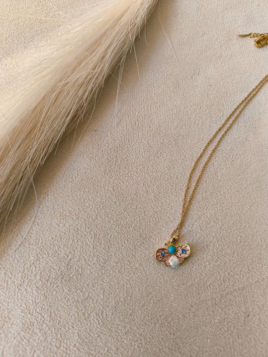 Colourful butterfly pendant (anti-tranish)